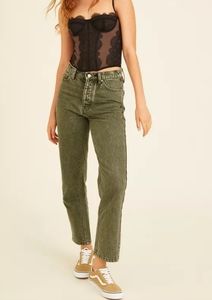 BDG Slim Straight Green Jeans